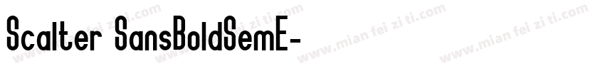 Scalter SansBoldSemE字体转换